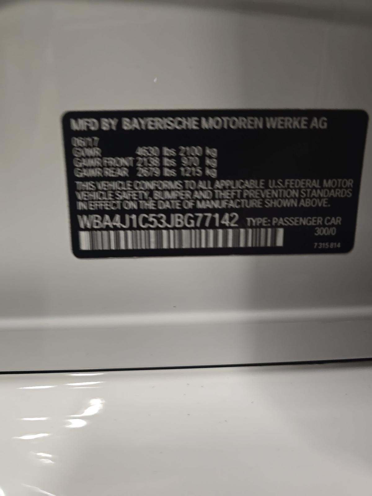 2018 BMW 4 Series 430i RWD