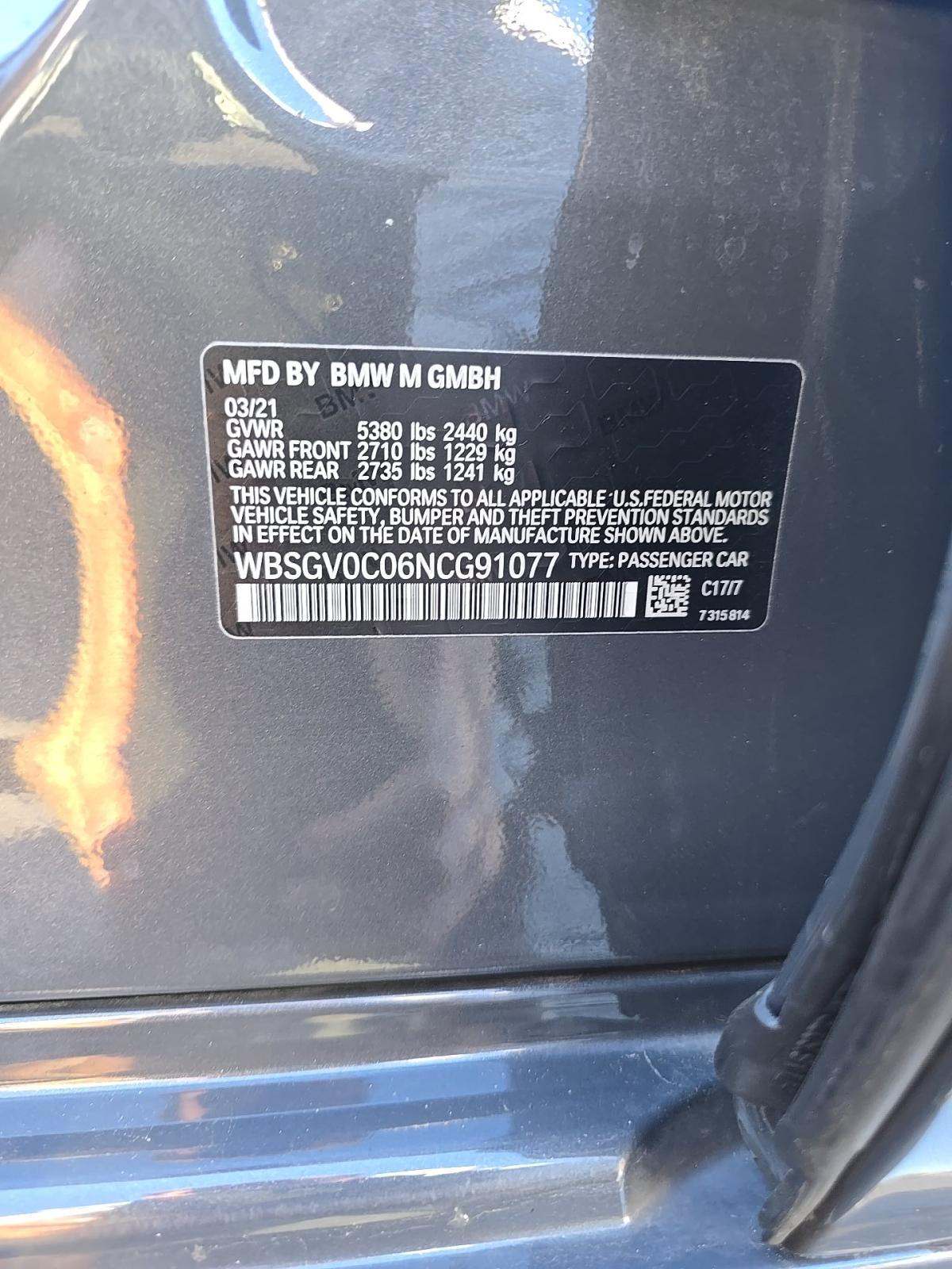 2022 BMW M8 Competition AWD