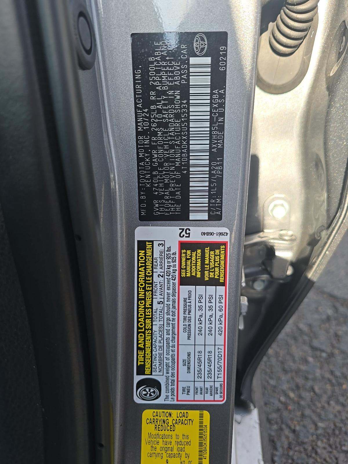 2025 Toyota Camry XLE AWD