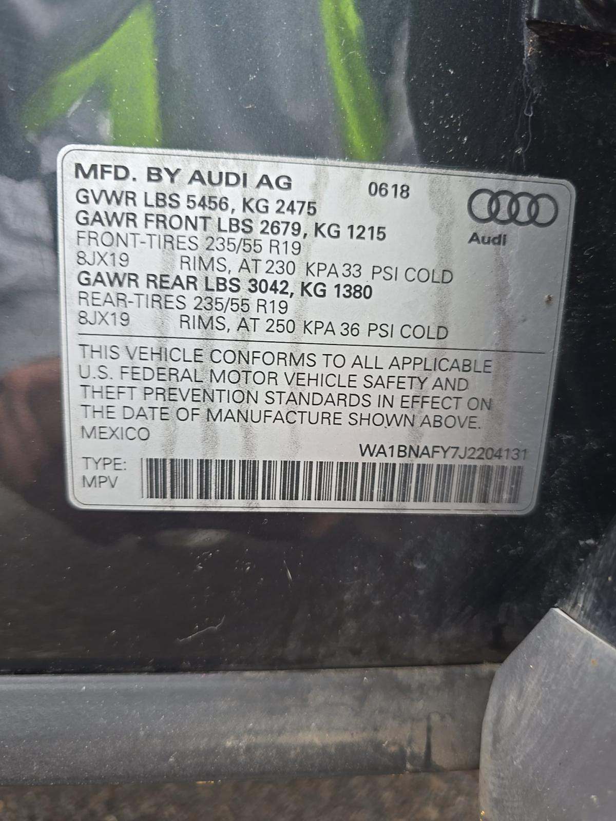 2018 Audi Q5 Premium Plus AWD