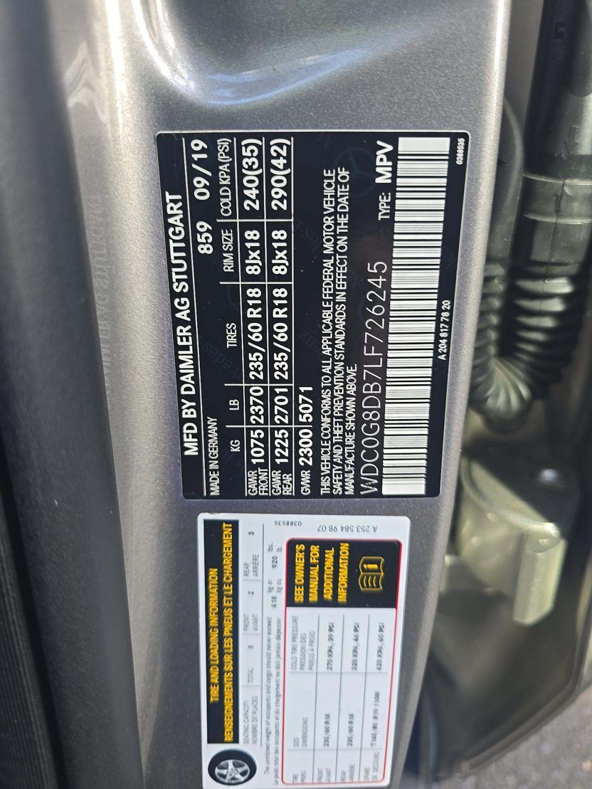 2020 Mercedes-Benz GLC GLC 300 RWD