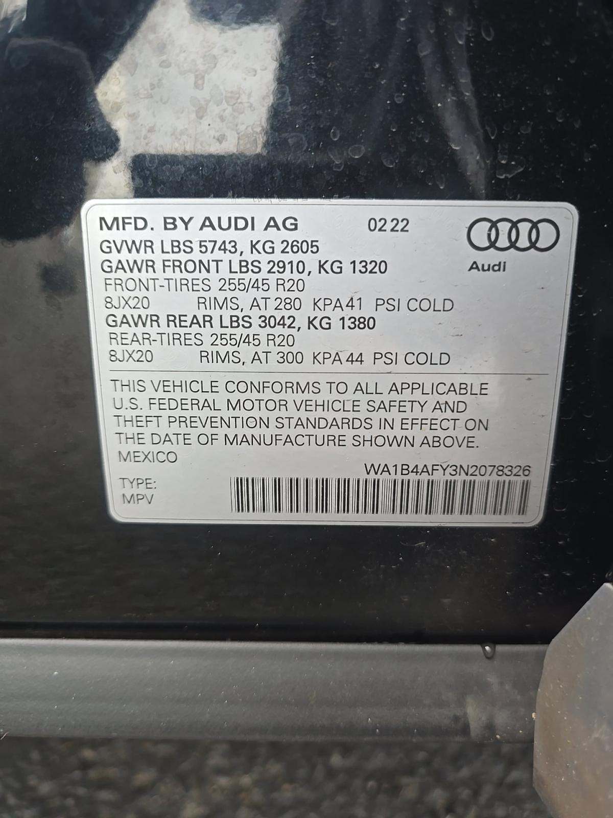 2022 Audi SQ5 Premium Plus AWD