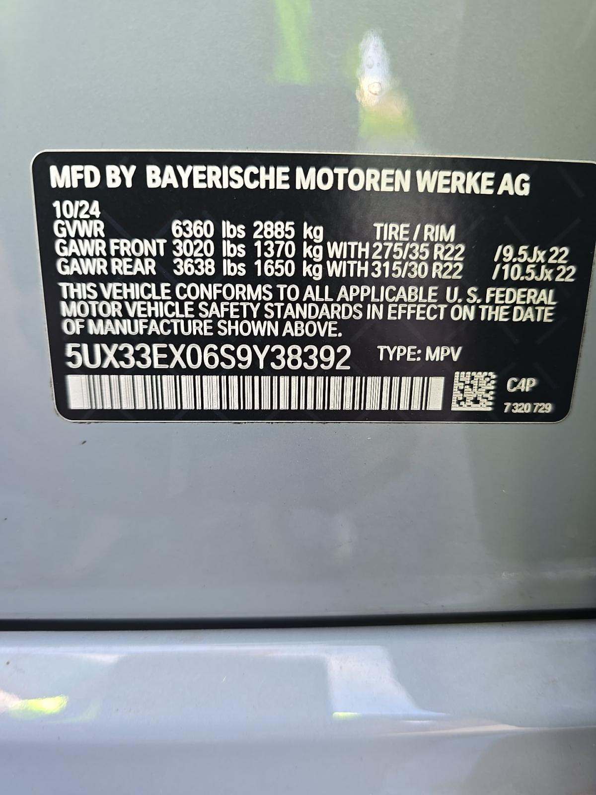 2025 BMW X6 xDrive40i AWD