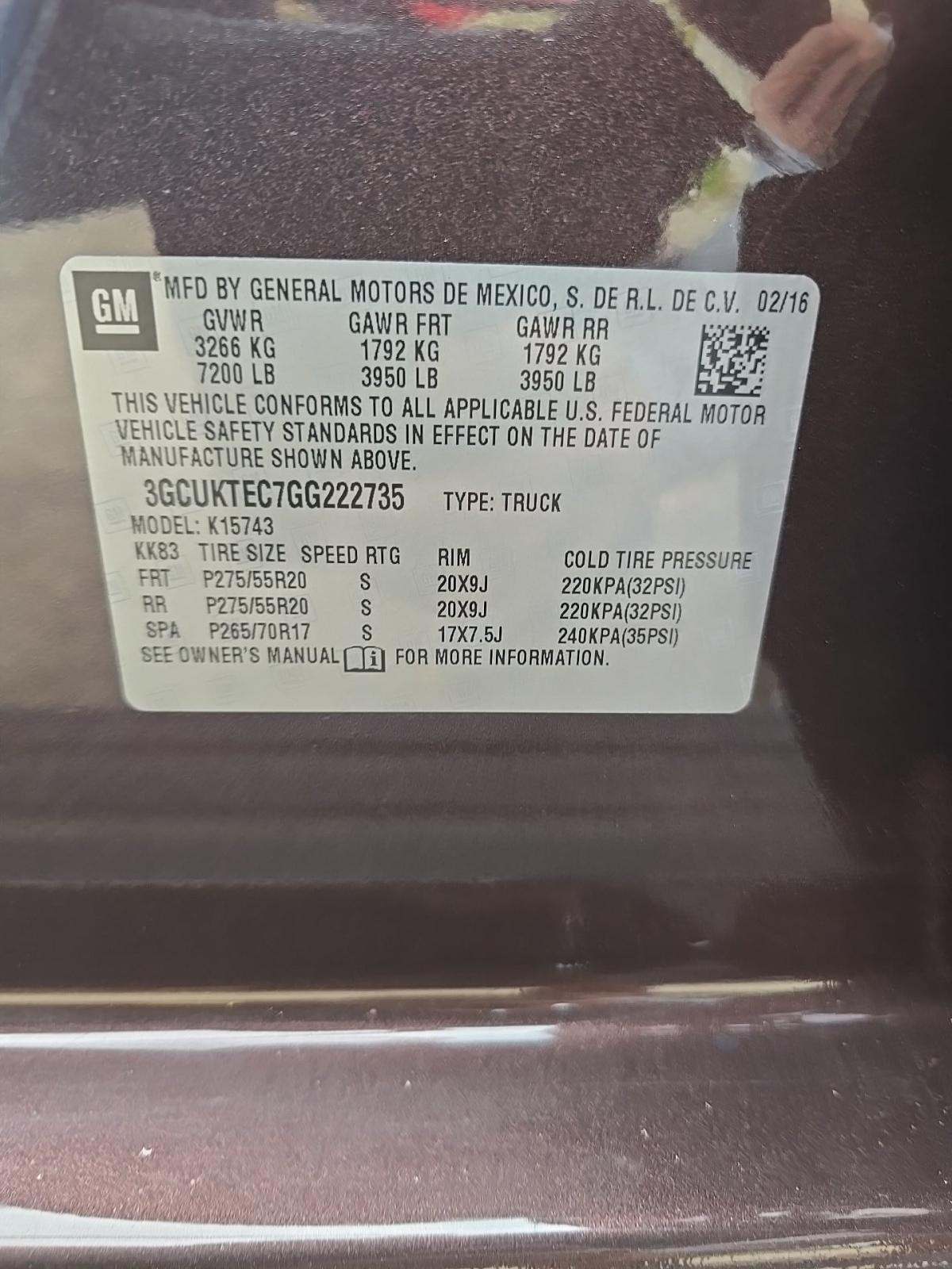 2016 Chevrolet Silverado 1500 High Country AWD