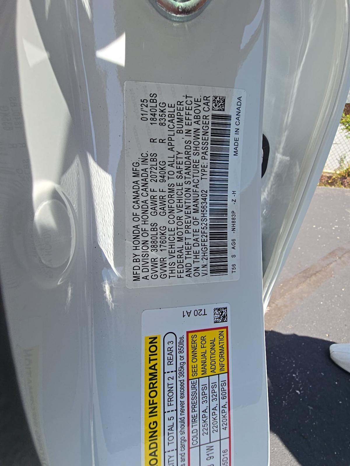 2025 Honda Civic Sport FWD