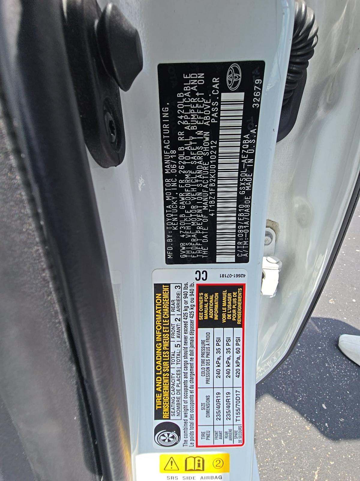 2019 Toyota Avalon XSE FWD