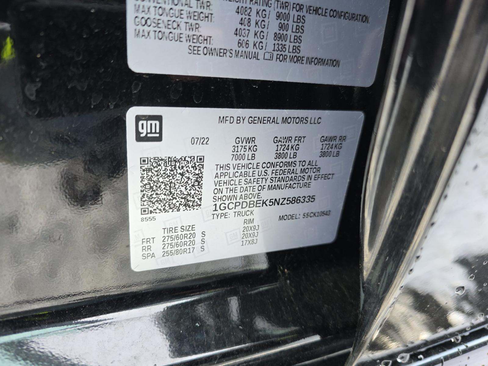 2022 Chevrolet Silverado 1500 Custom AWD