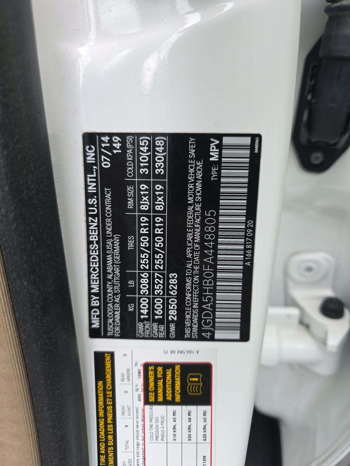 2015 Mercedes-Benz M-Class ML 350 AWD