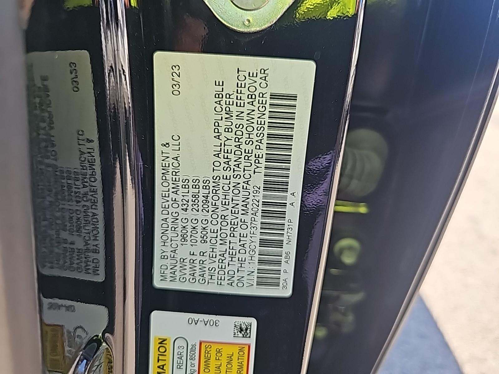 2023 Honda Accord EX FWD