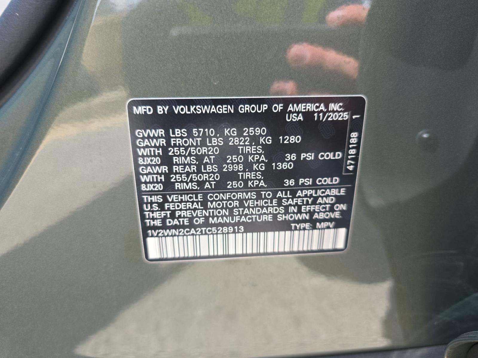 2026 Volkswagen Atlas 2.0T SE FWD