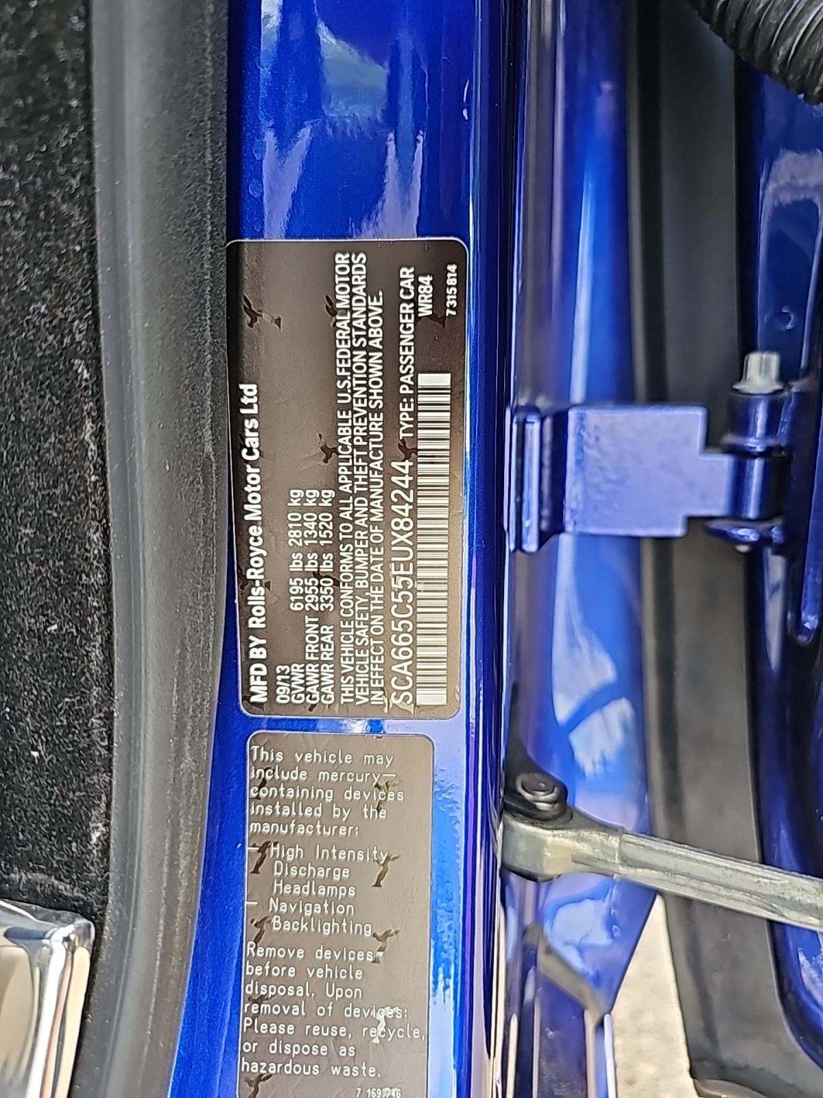 2014 Rolls-Royce Wraith Base RWD