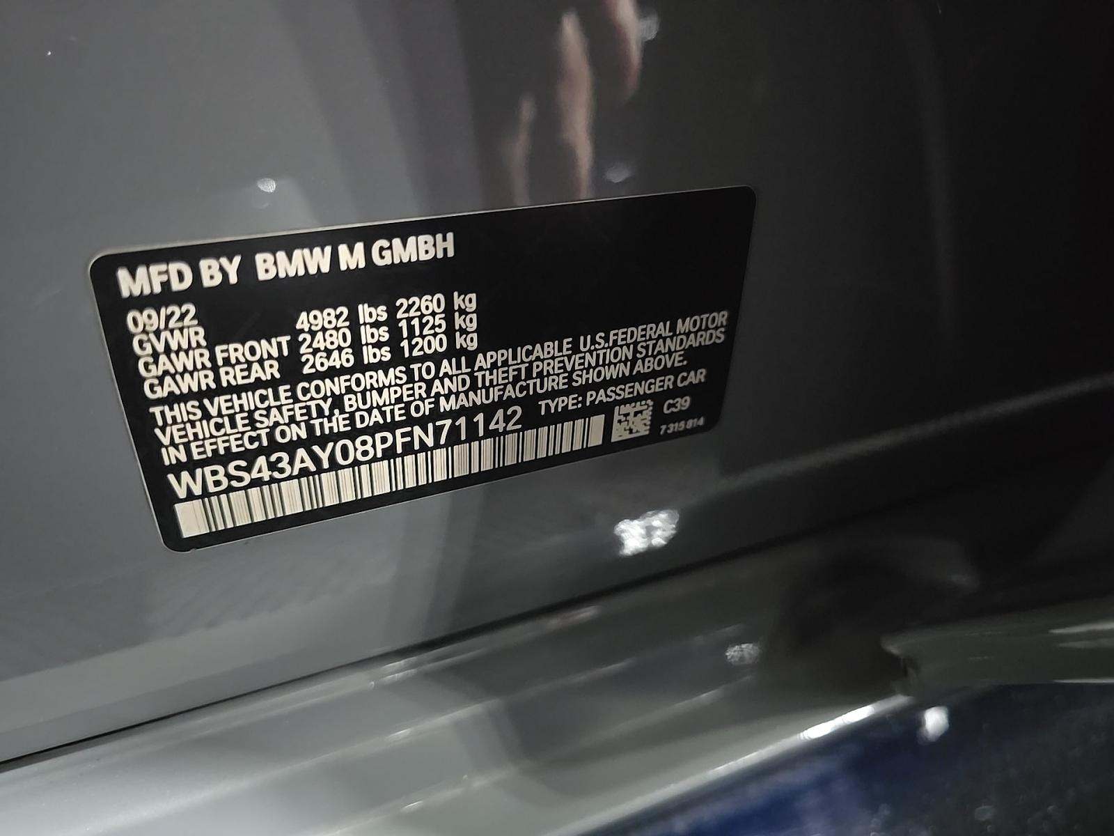 2023 BMW M3 Competition xDrive AWD