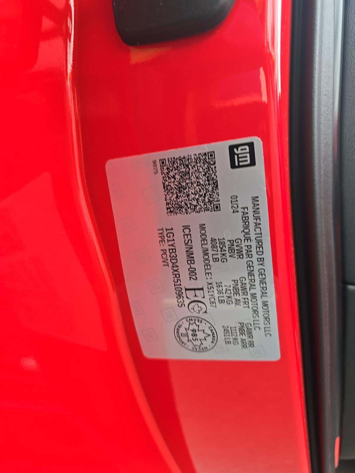 2024 Chevrolet Corvette Stingray RWD