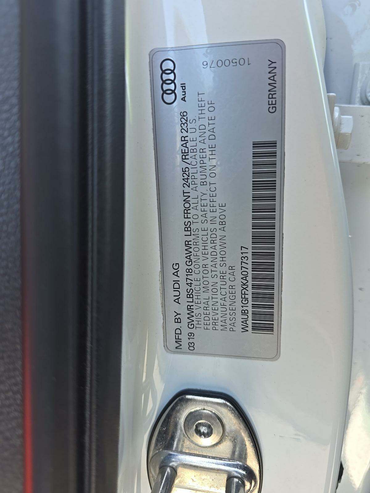 2019 Audi S3 Premium Plus AWD