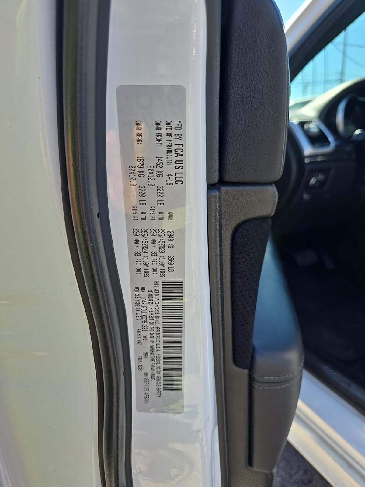 2019 Jeep Grand Cherokee SRT AWD