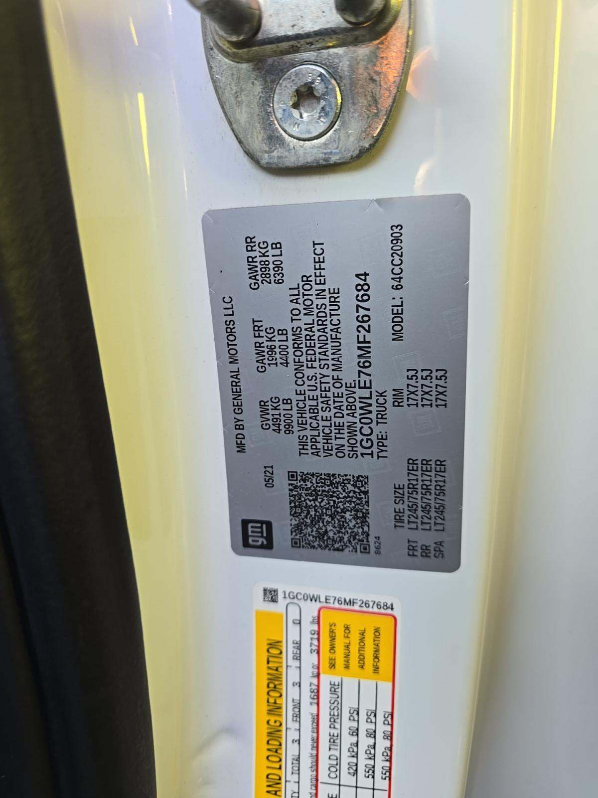 2021 Chevrolet Silverado 2500HD Work Truck RWD