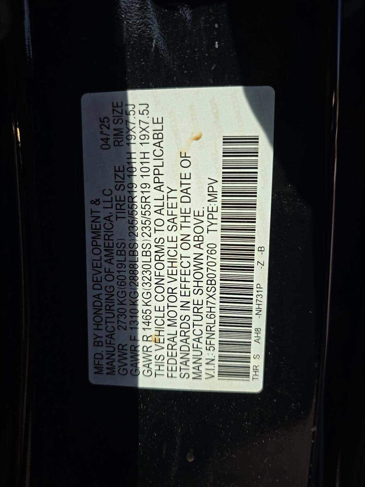 2025 Honda Odyssey Sport-L FWD
