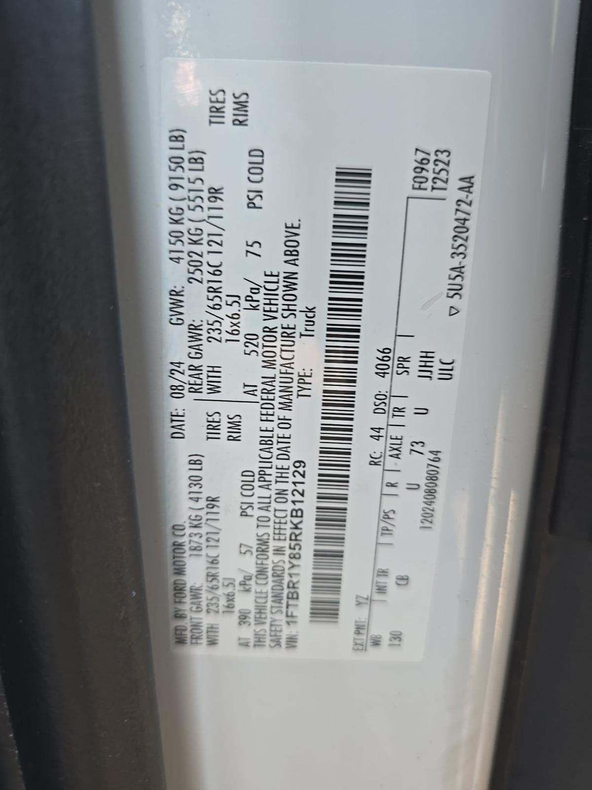 FORD TRANSIT 250 - 5
