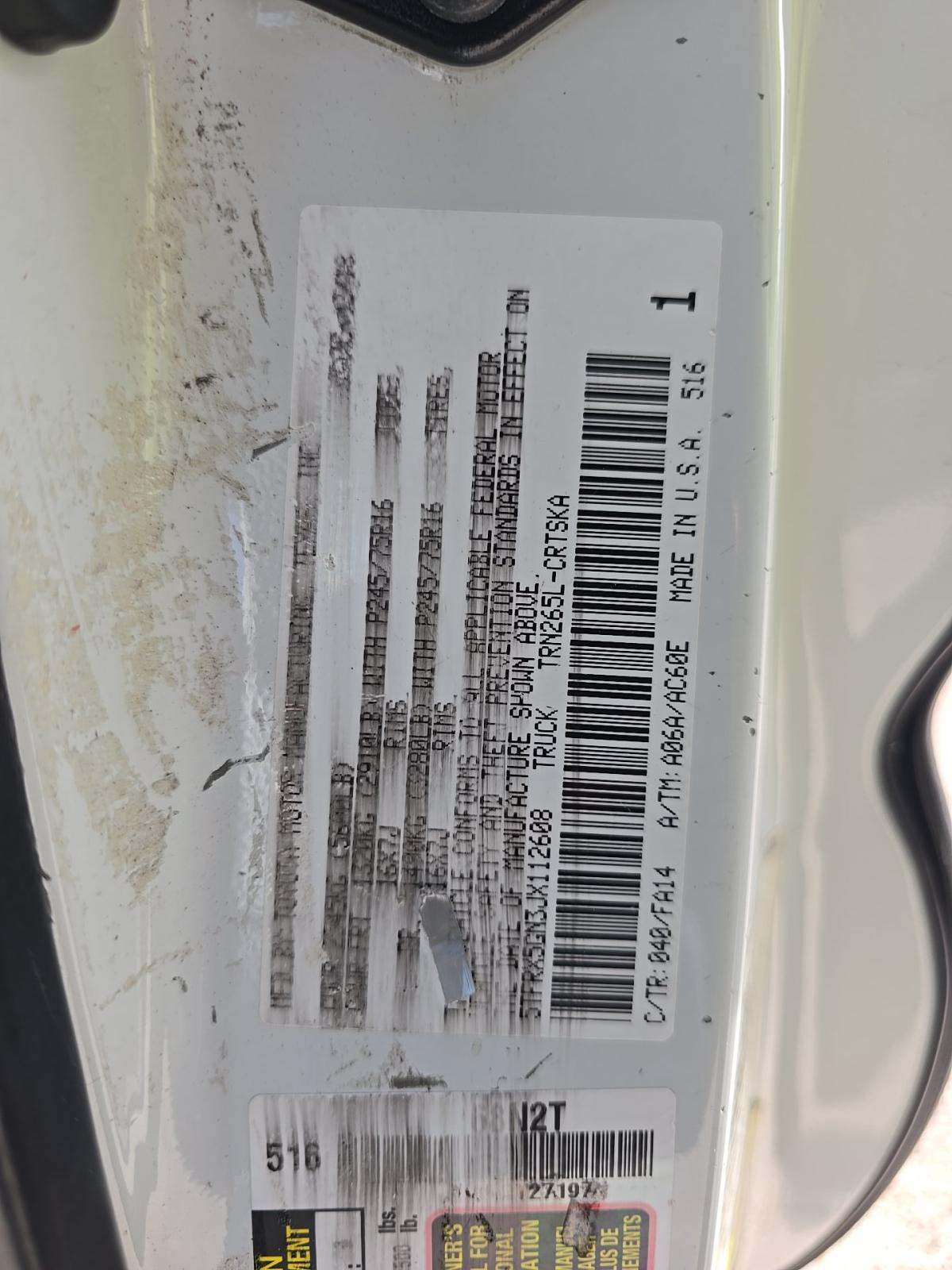 2018 Toyota Tacoma SR RWD