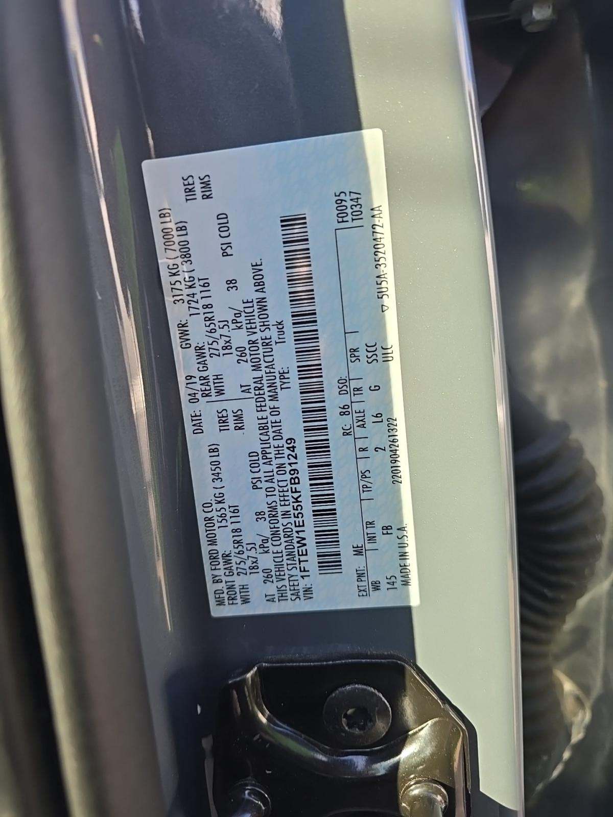 2019 Ford F-150 XLT AWD