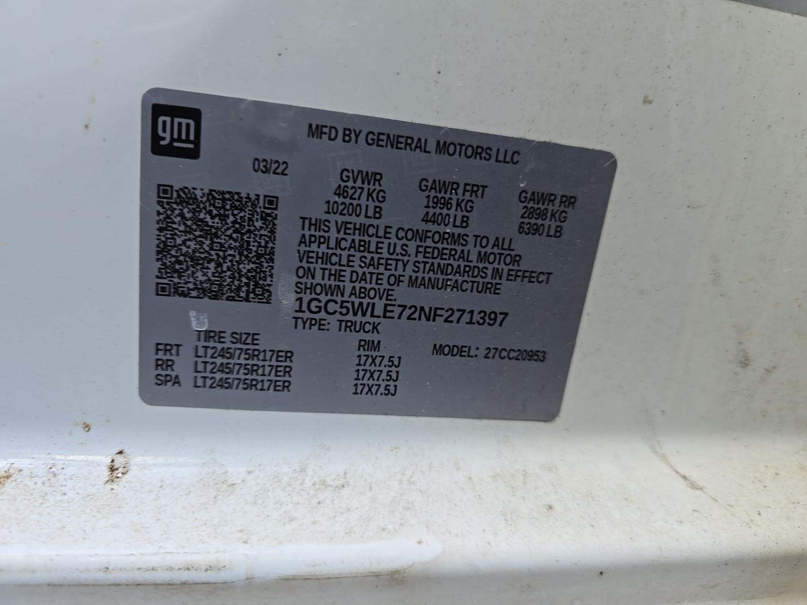 2022 Chevrolet Silverado 2500HD Work Truck RWD