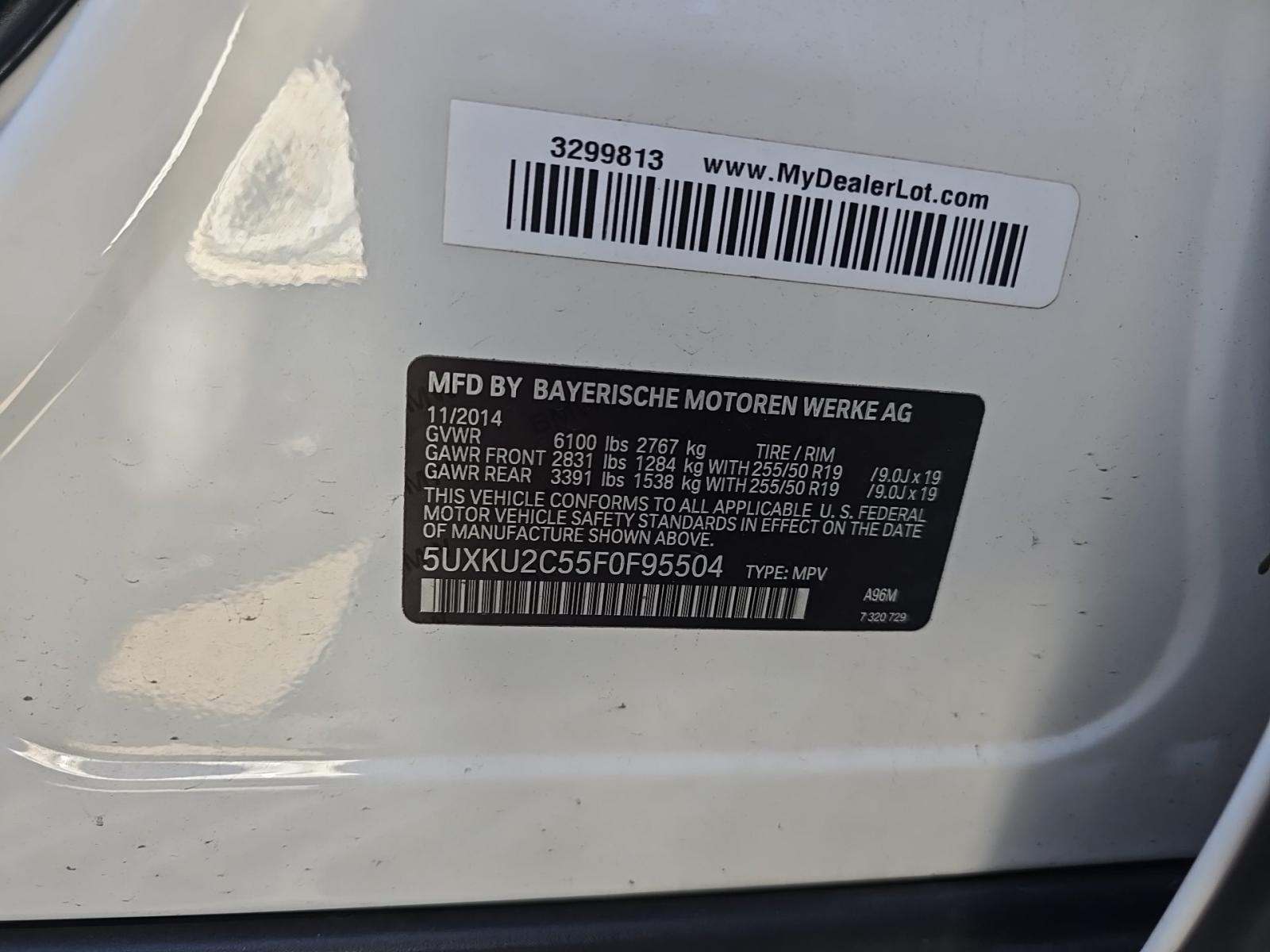 2015 BMW X6 xDrive35i AWD