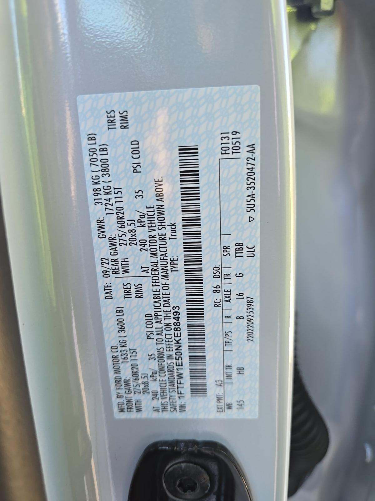 2022 Ford F-150 Lariat AWD