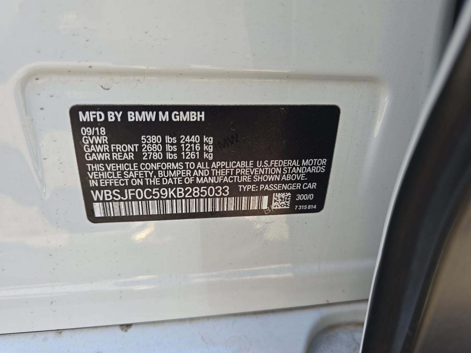 2019 BMW M5 Base AWD