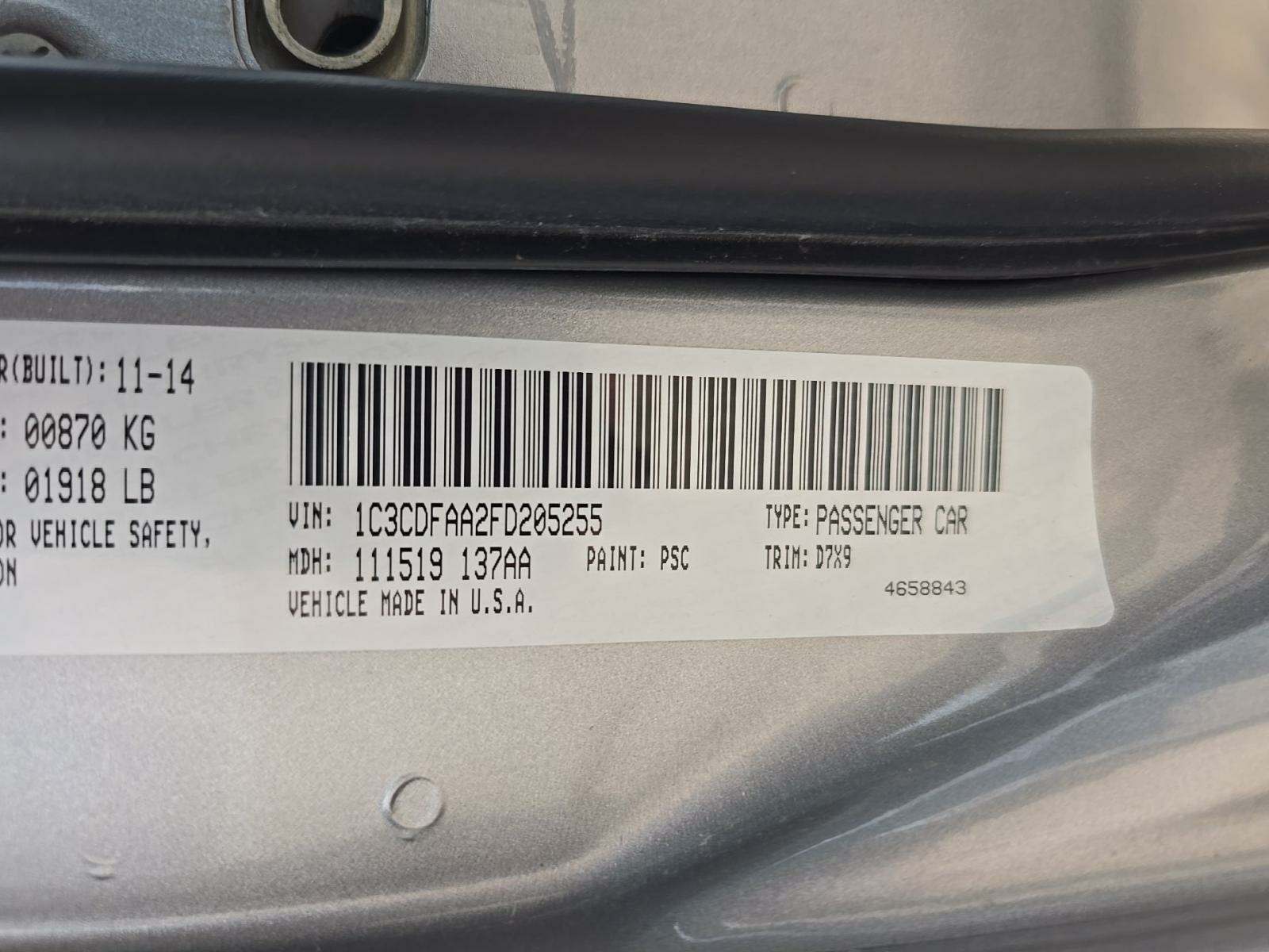 2015 Dodge Dart SE FWD