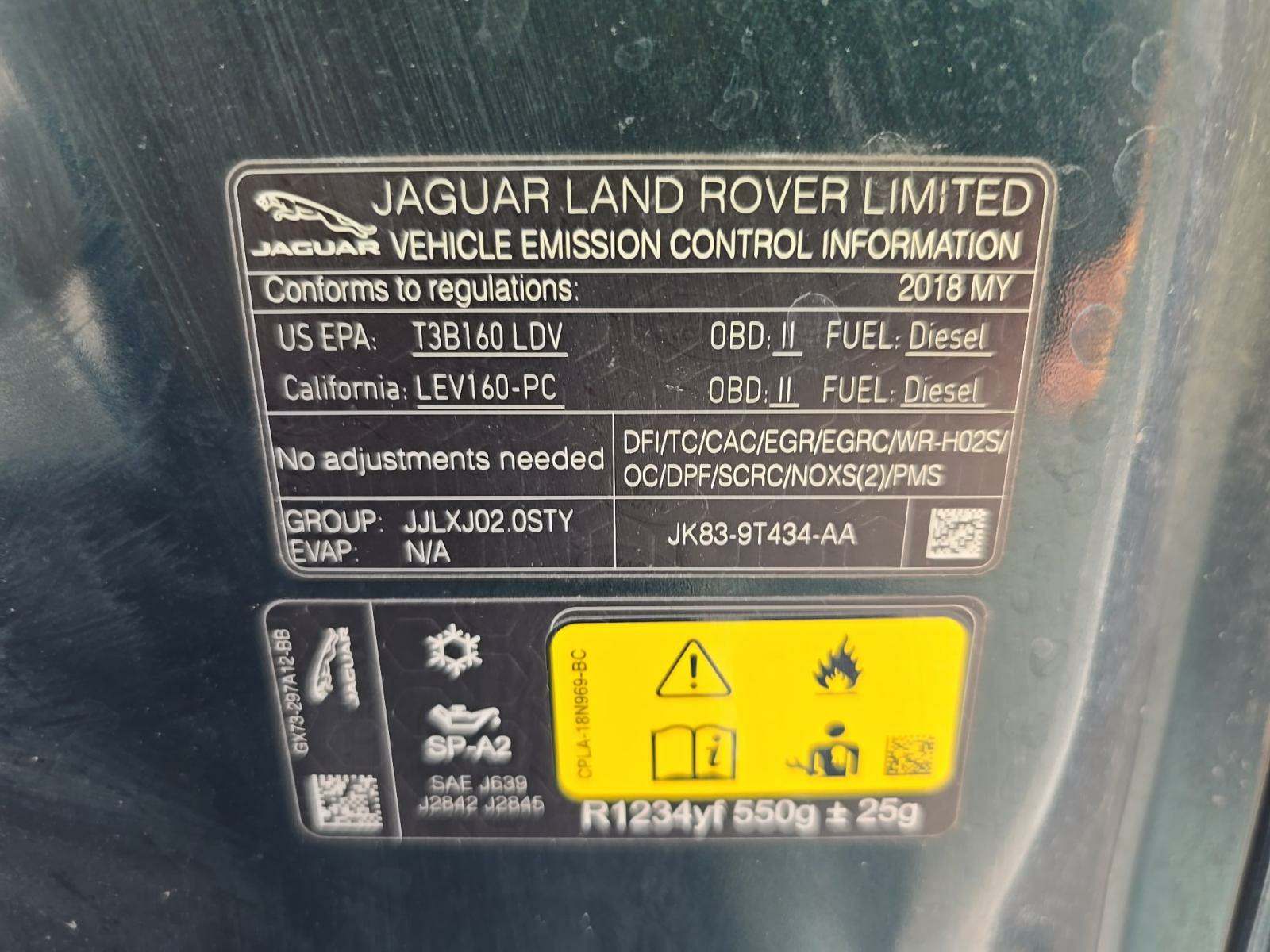 2018 Jaguar F-PACE 20d R-Sport AWD