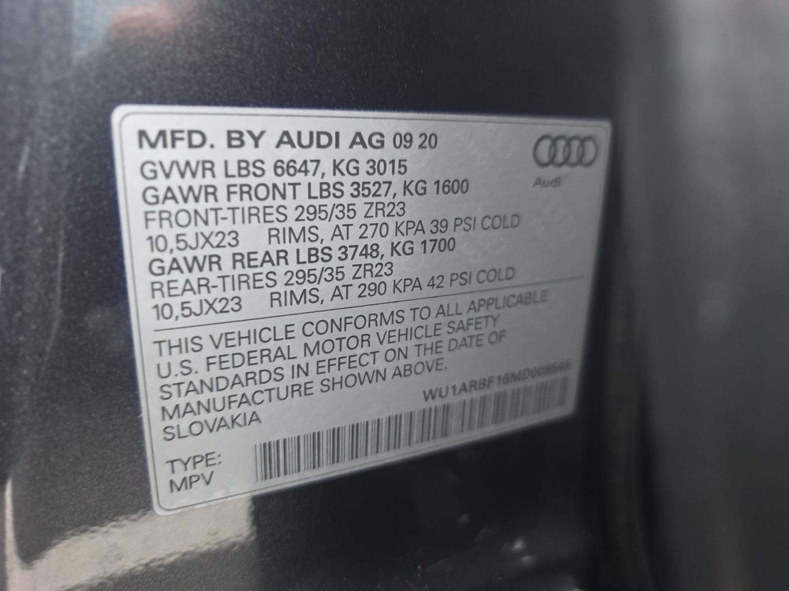 2021 Audi RS Q8 Base AWD