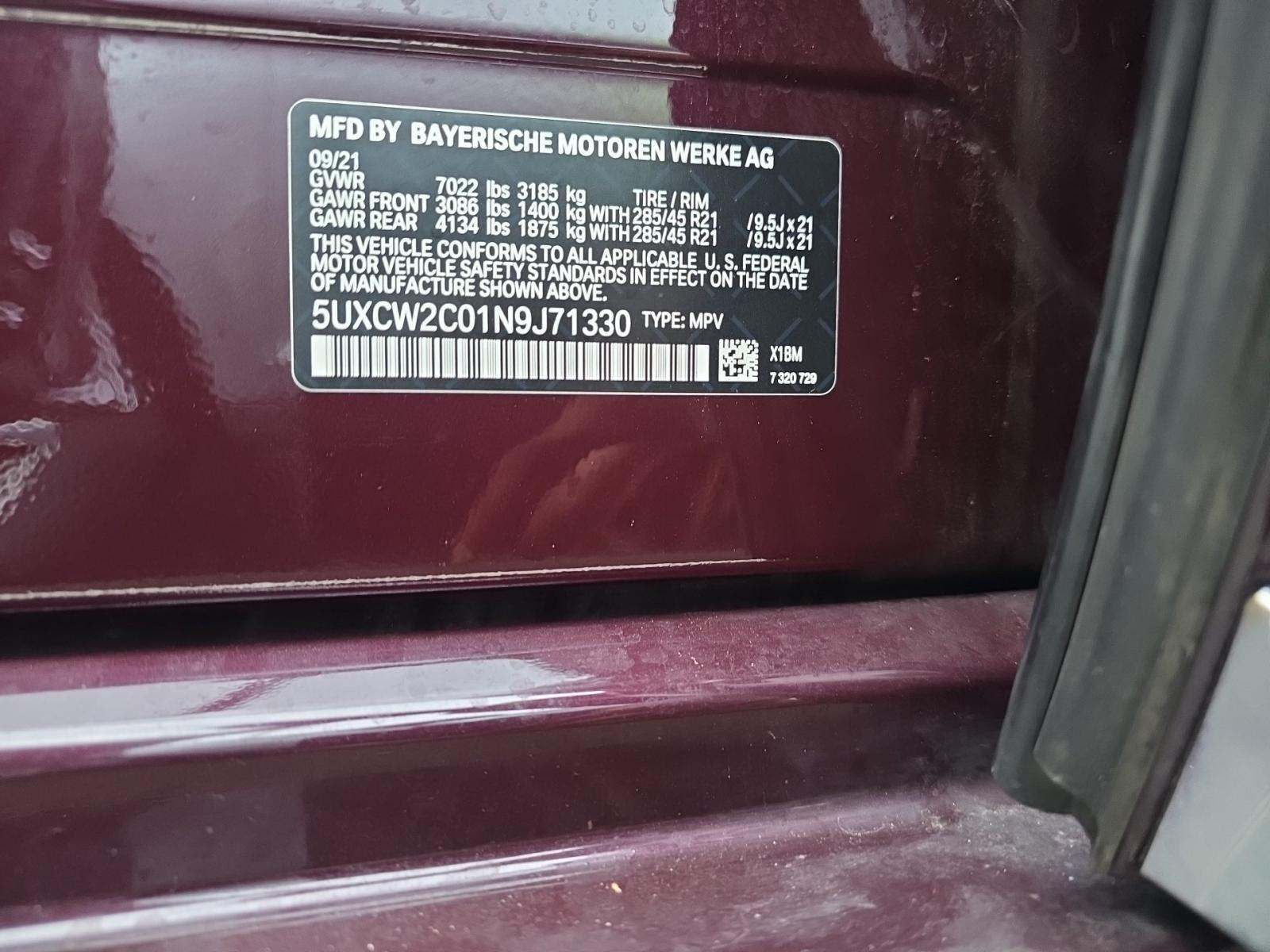 2022 BMW X7 xDrive40i AWD