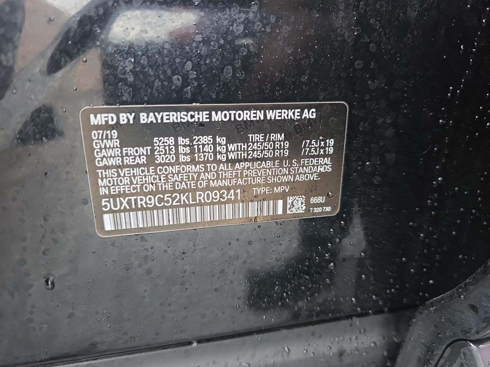 2019 BMW X3 xDrive30i AWD