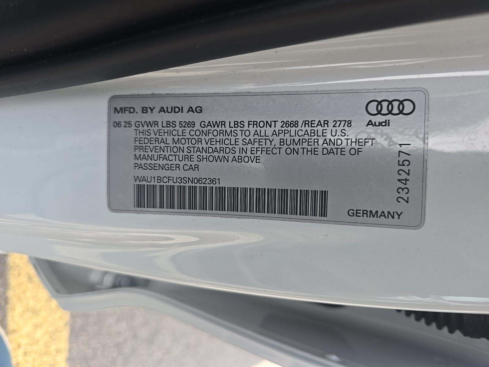 2025 Audi A5 Premium AWD
