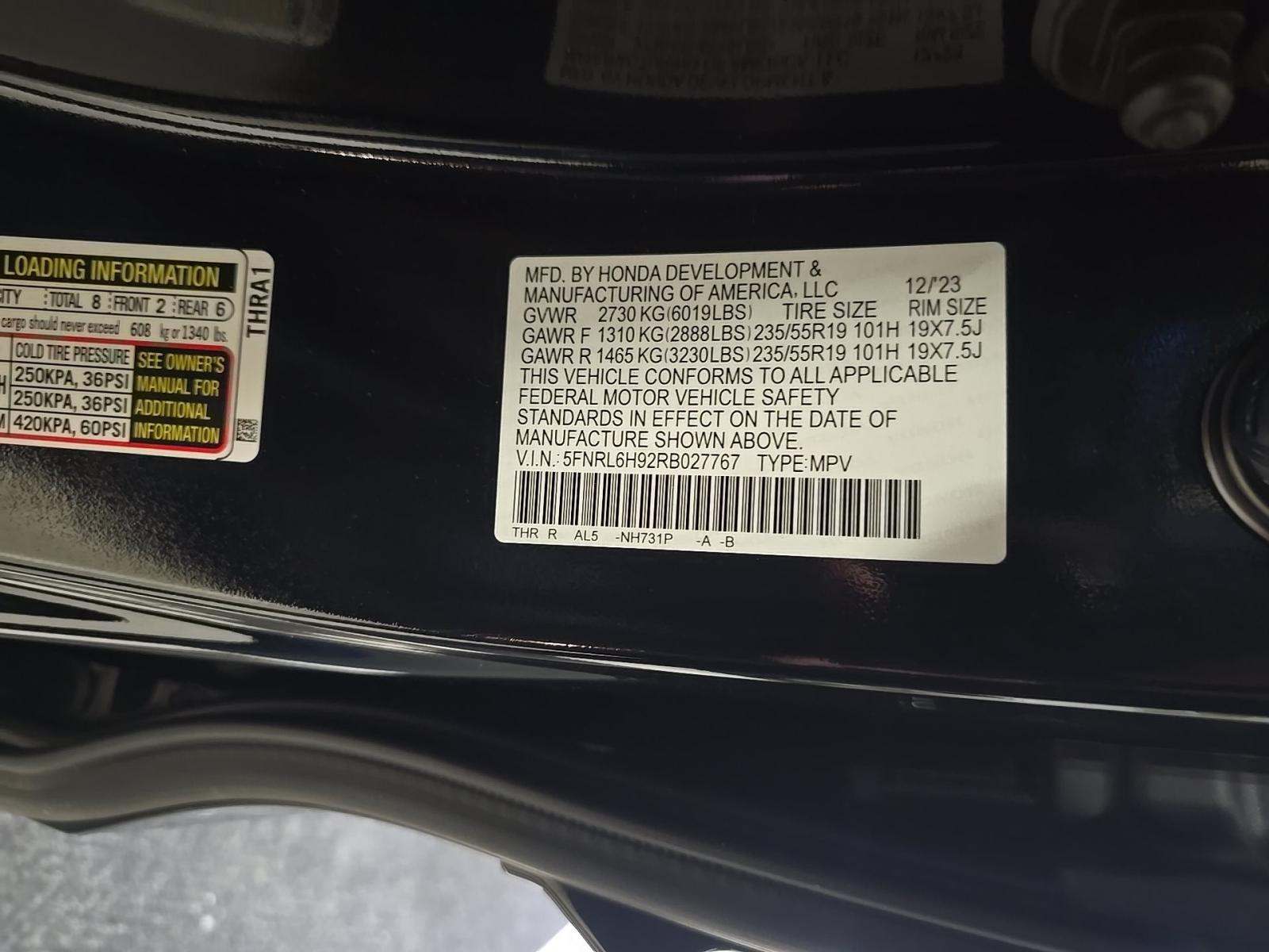 2024 Honda Odyssey Elite FWD