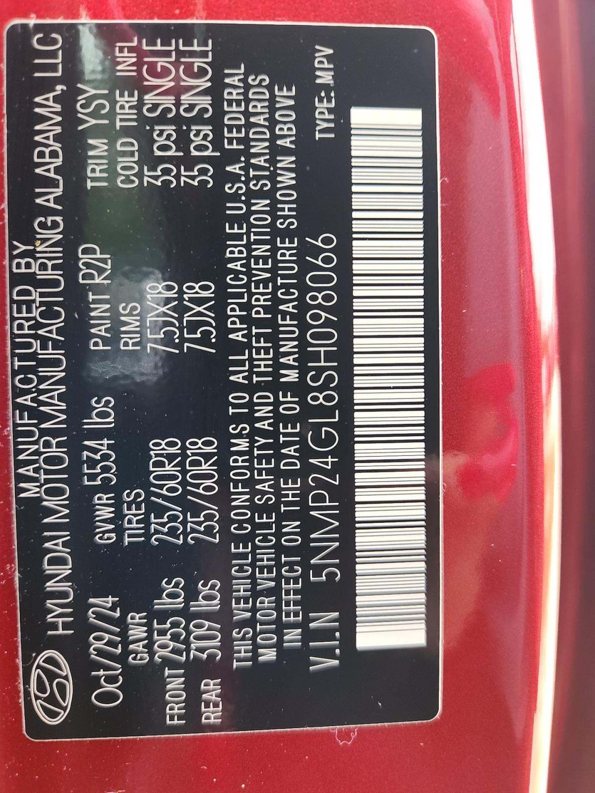 2025 Hyundai Santa Fe SEL FWD