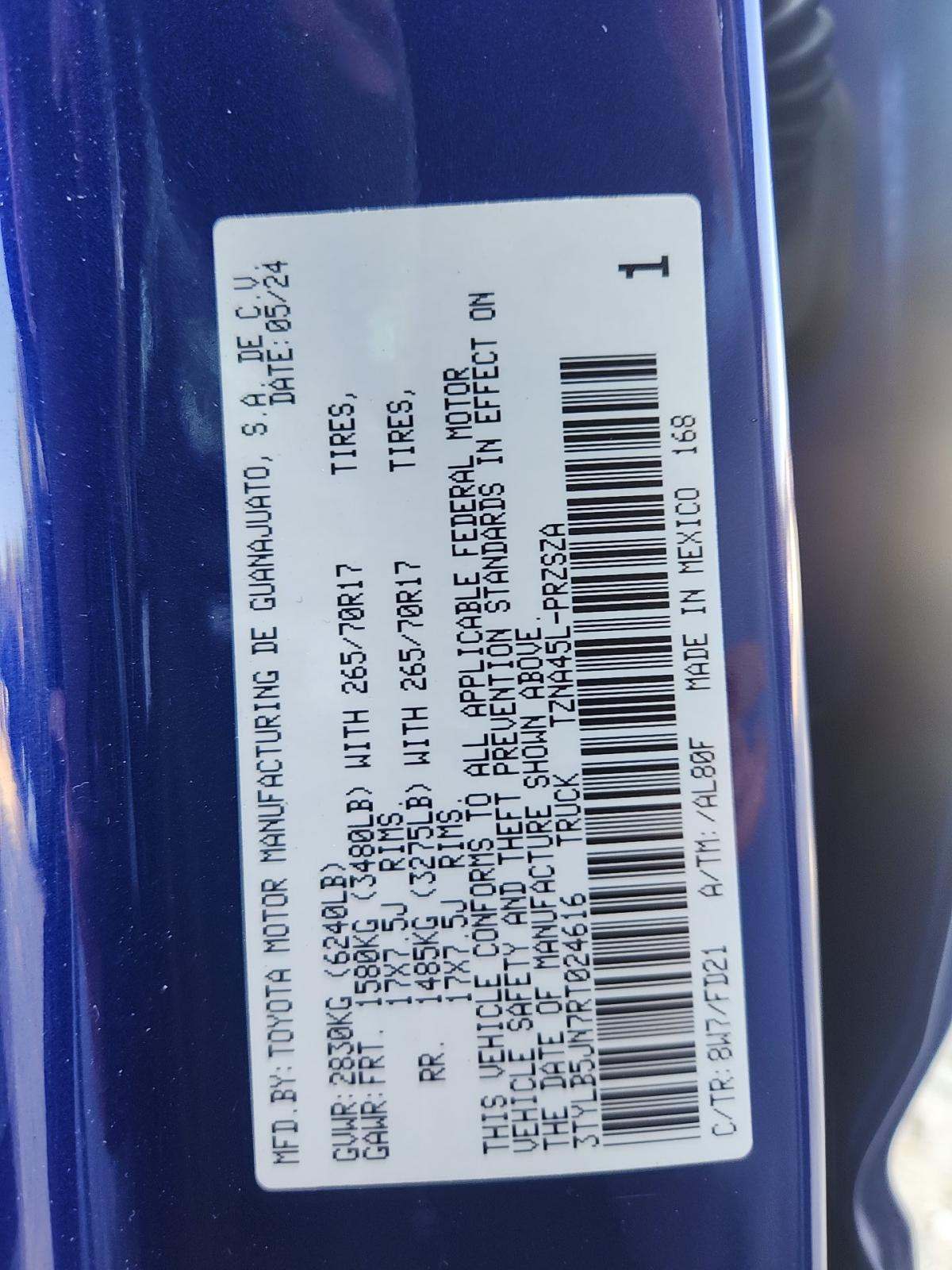 2024 Toyota Tacoma TRD Off-Road AWD