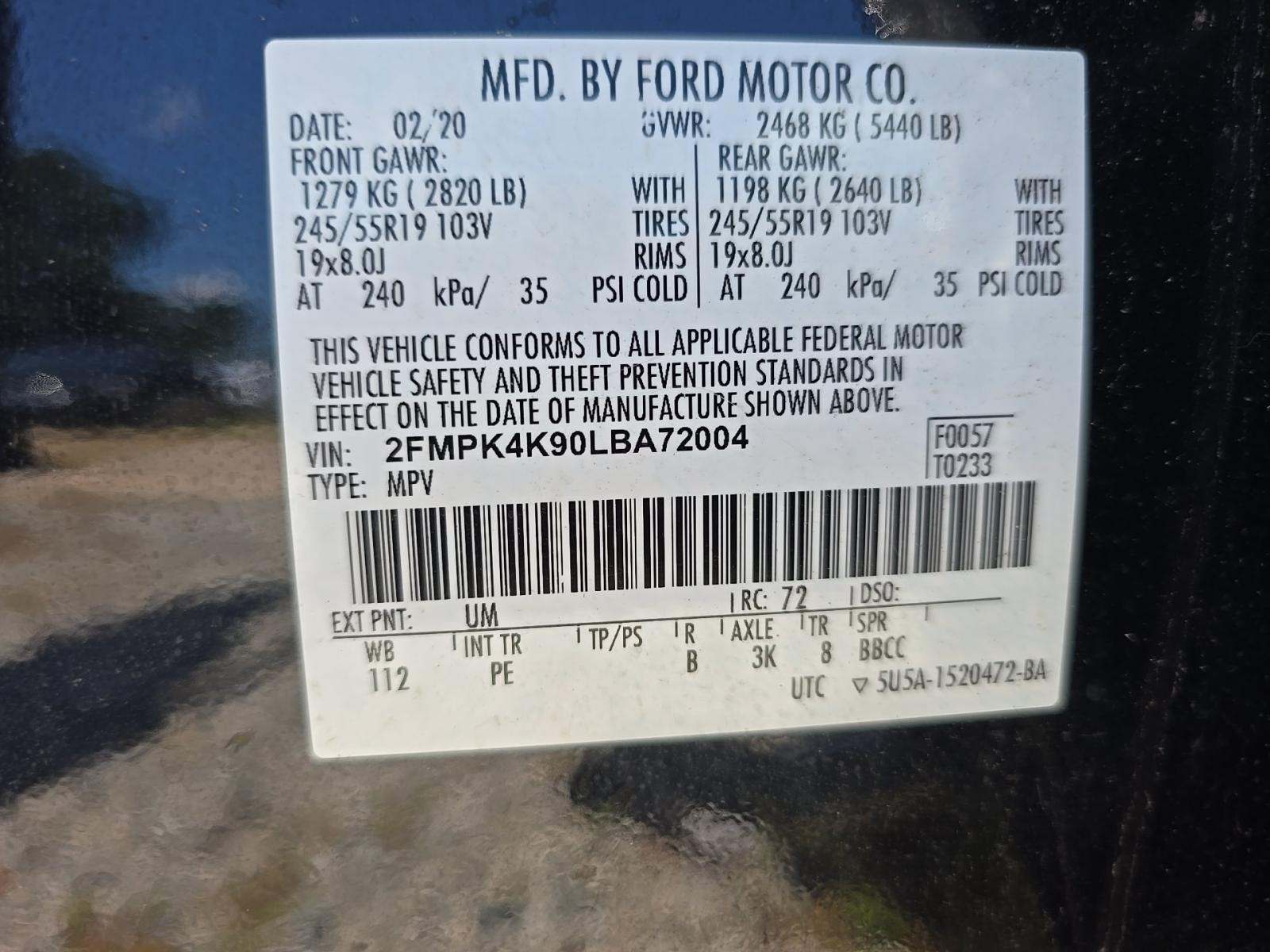 2020 Ford Edge Titanium AWD