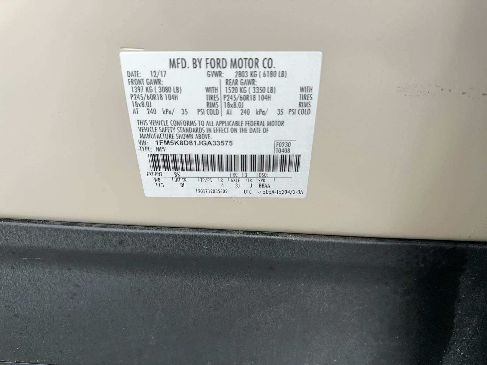 2018 Ford Explorer XLT AWD