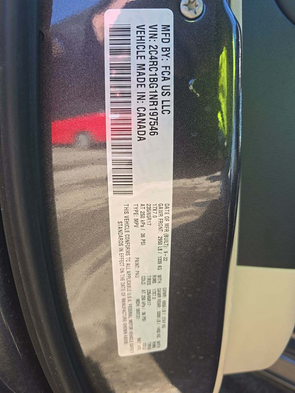 2022 Chrysler Pacifica Touring L FWD