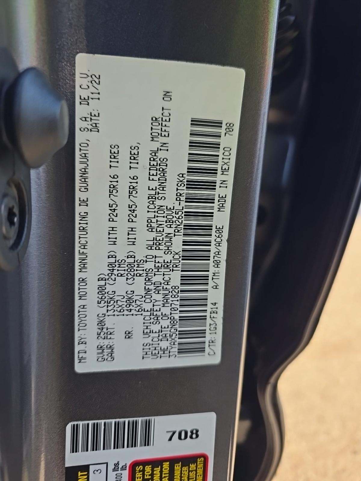 2023 Toyota Tacoma SR RWD