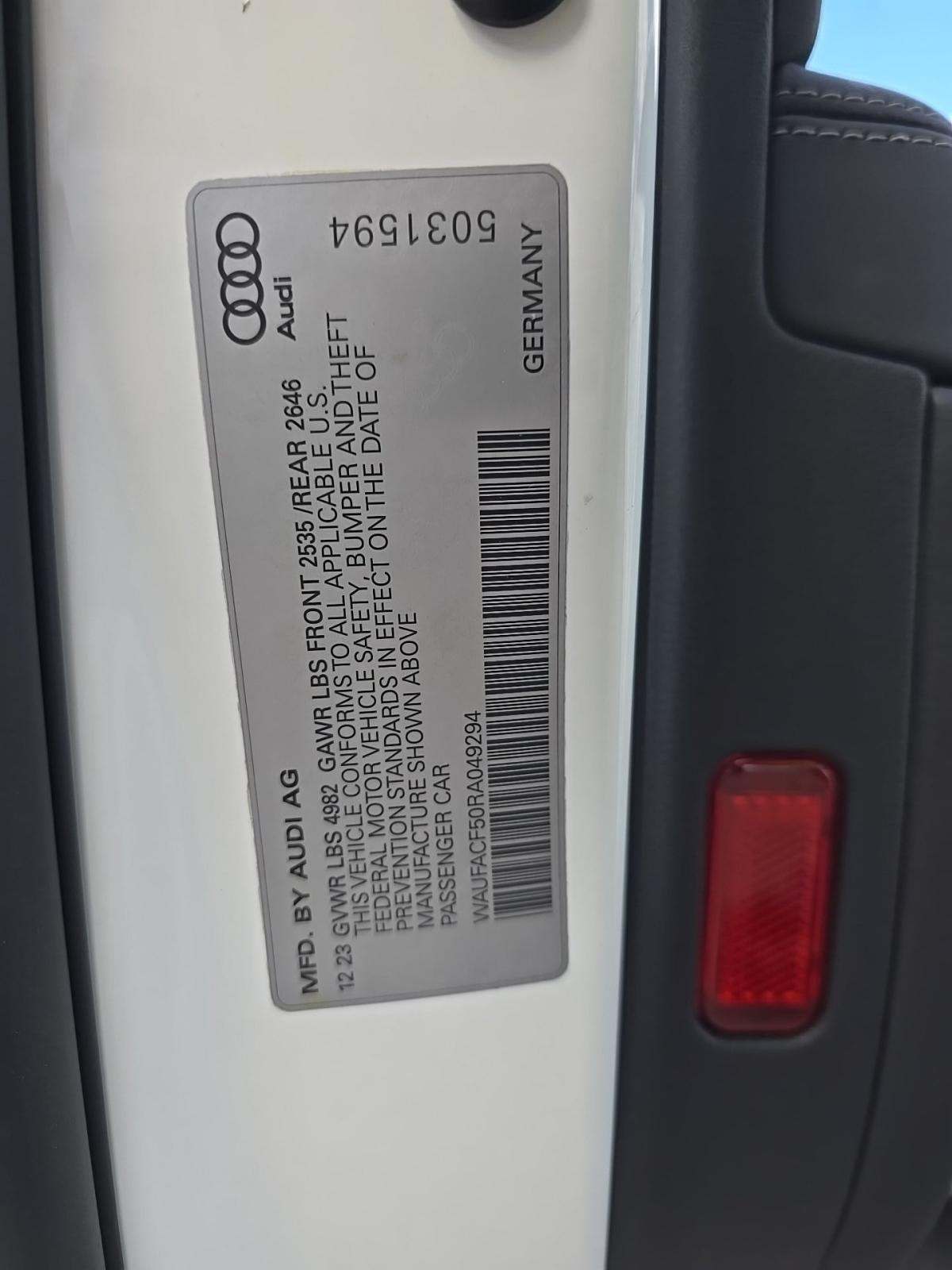 2024 Audi A5 S Line Premium Plus AWD