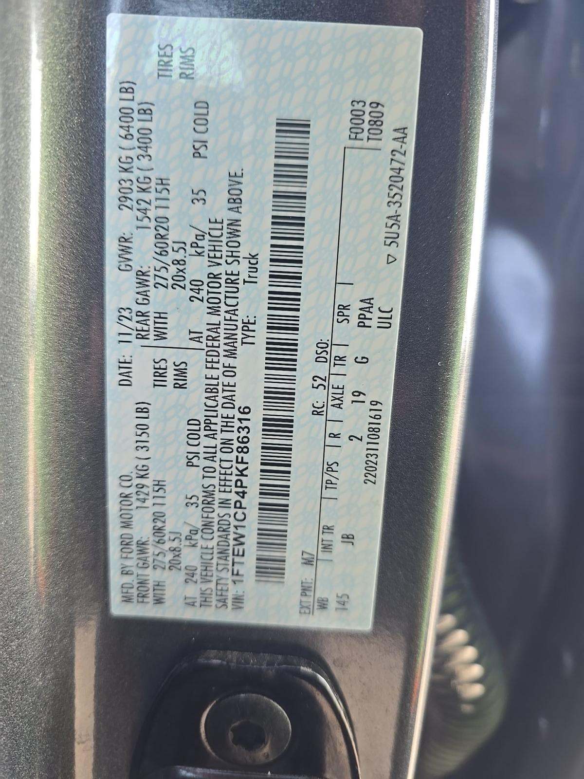 2023 Ford F-150 XL RWD