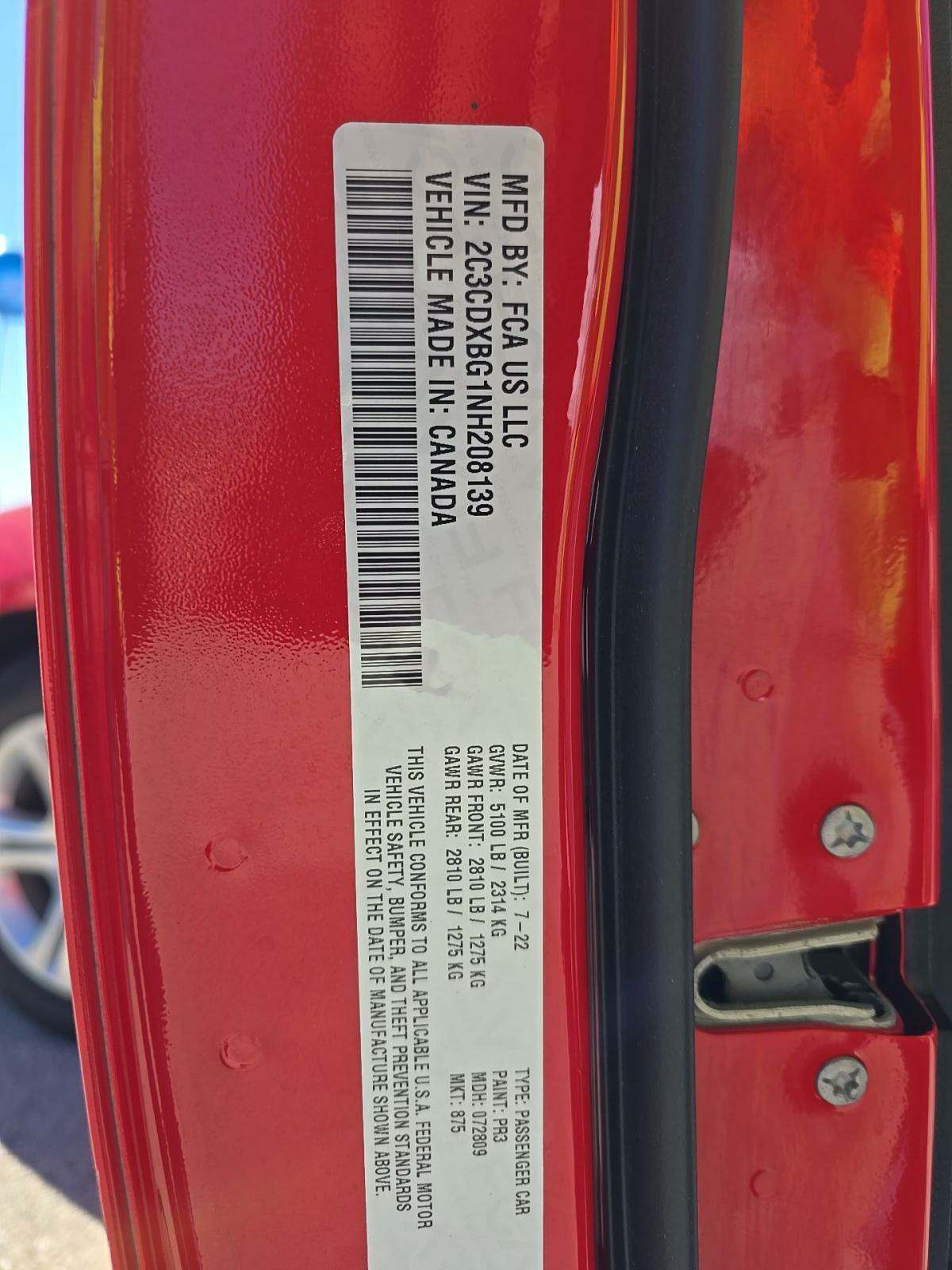 2022 Dodge Charger SXT RWD