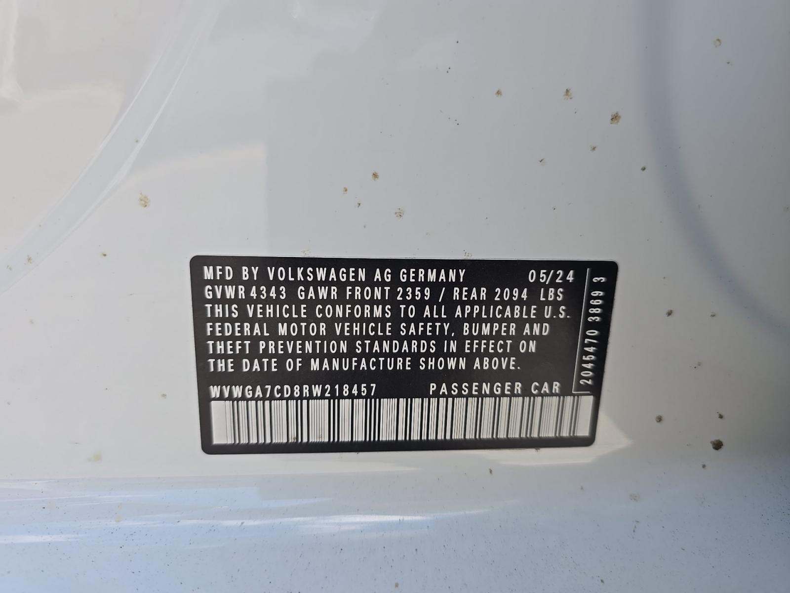 2024 Volkswagen Golf GTI 2.0T S FWD