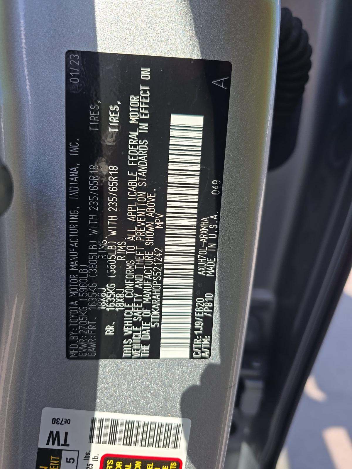 2023 Toyota Highlander Hybrid XLE FWD