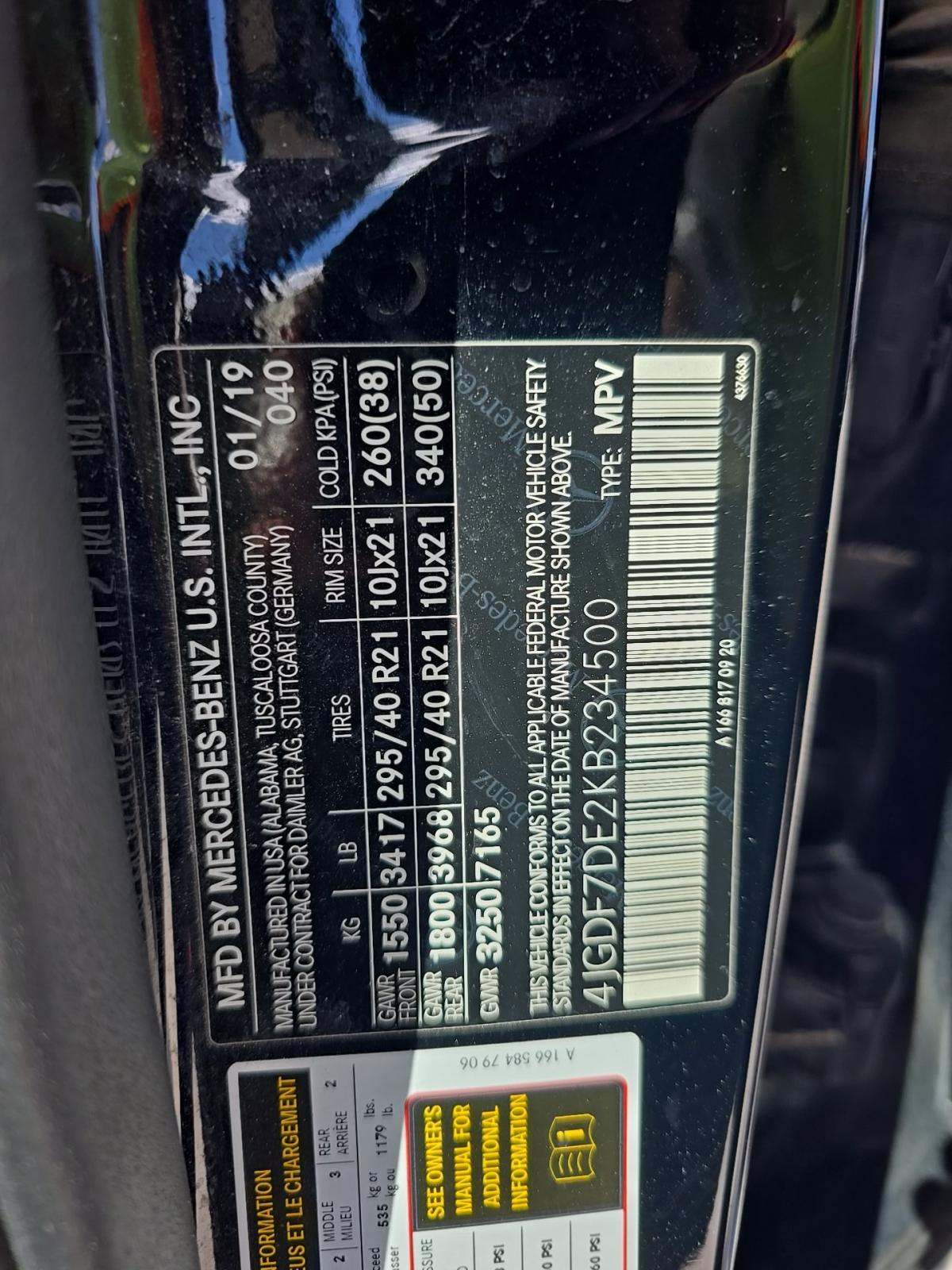 2019 Mercedes-Benz GLS GLS 550 AWD