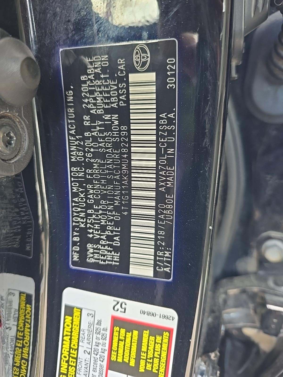 2021 Toyota Camry SE FWD