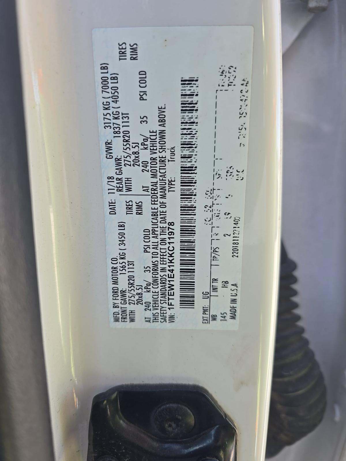 2019 Ford F-150 Lariat AWD