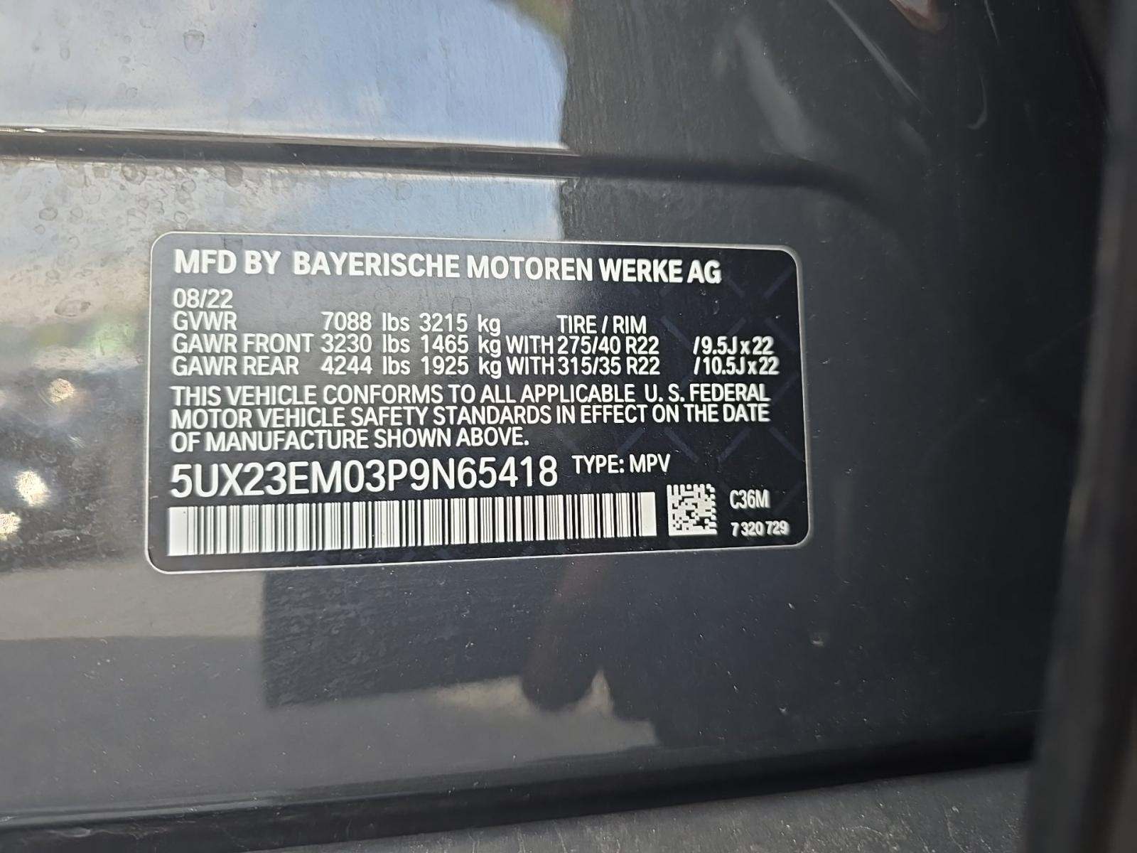 2023 BMW X7 xDrive40i AWD